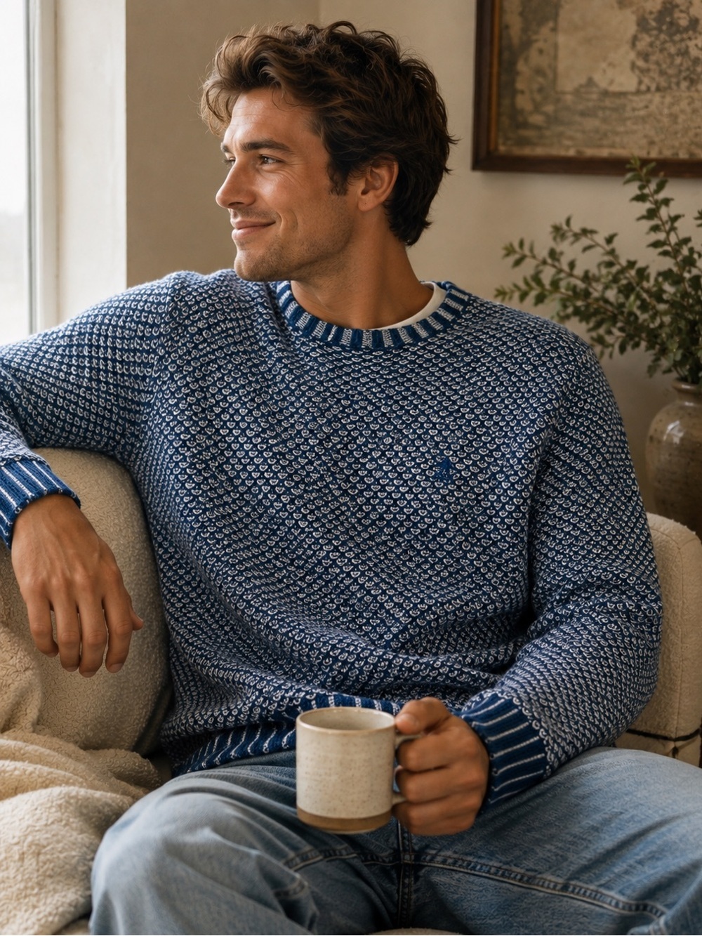 Original Penguin by Munsingwear 100% Cotton Knit Sweater | L